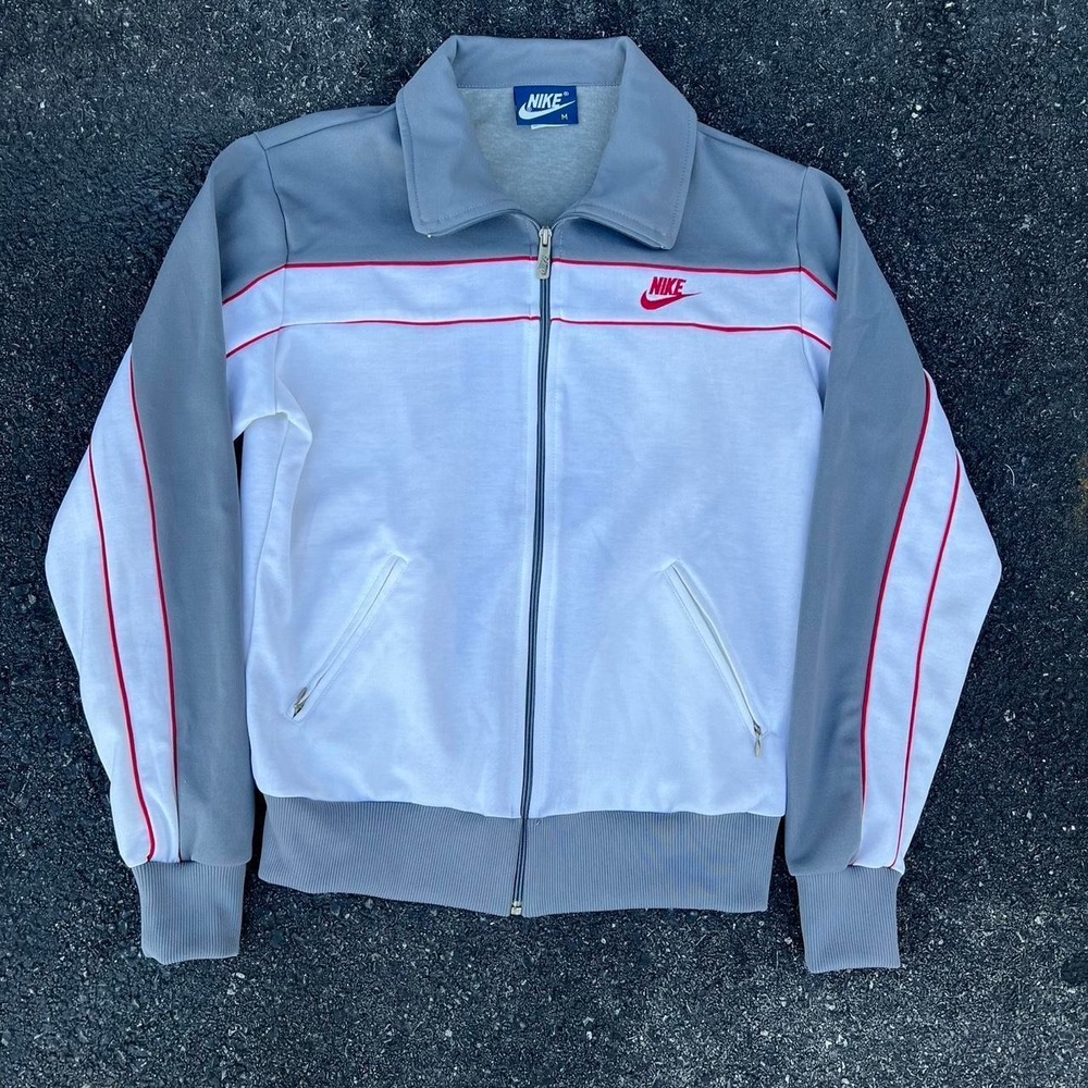 1980s Vintage Nike Zip Up Sweater size M